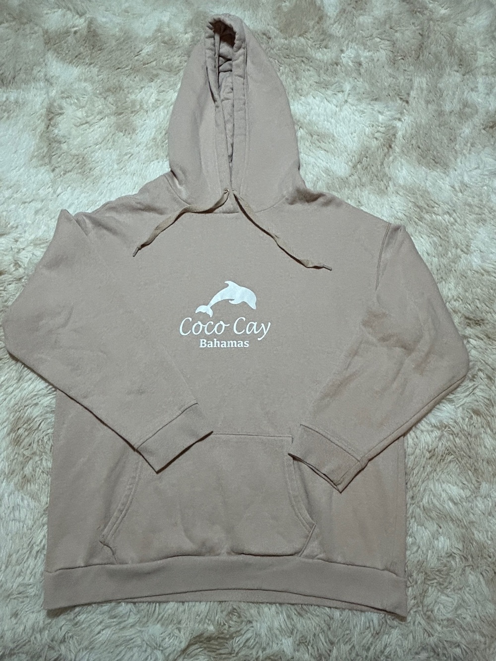 Coco Cay Bahamas Hoodie in Light Taupe